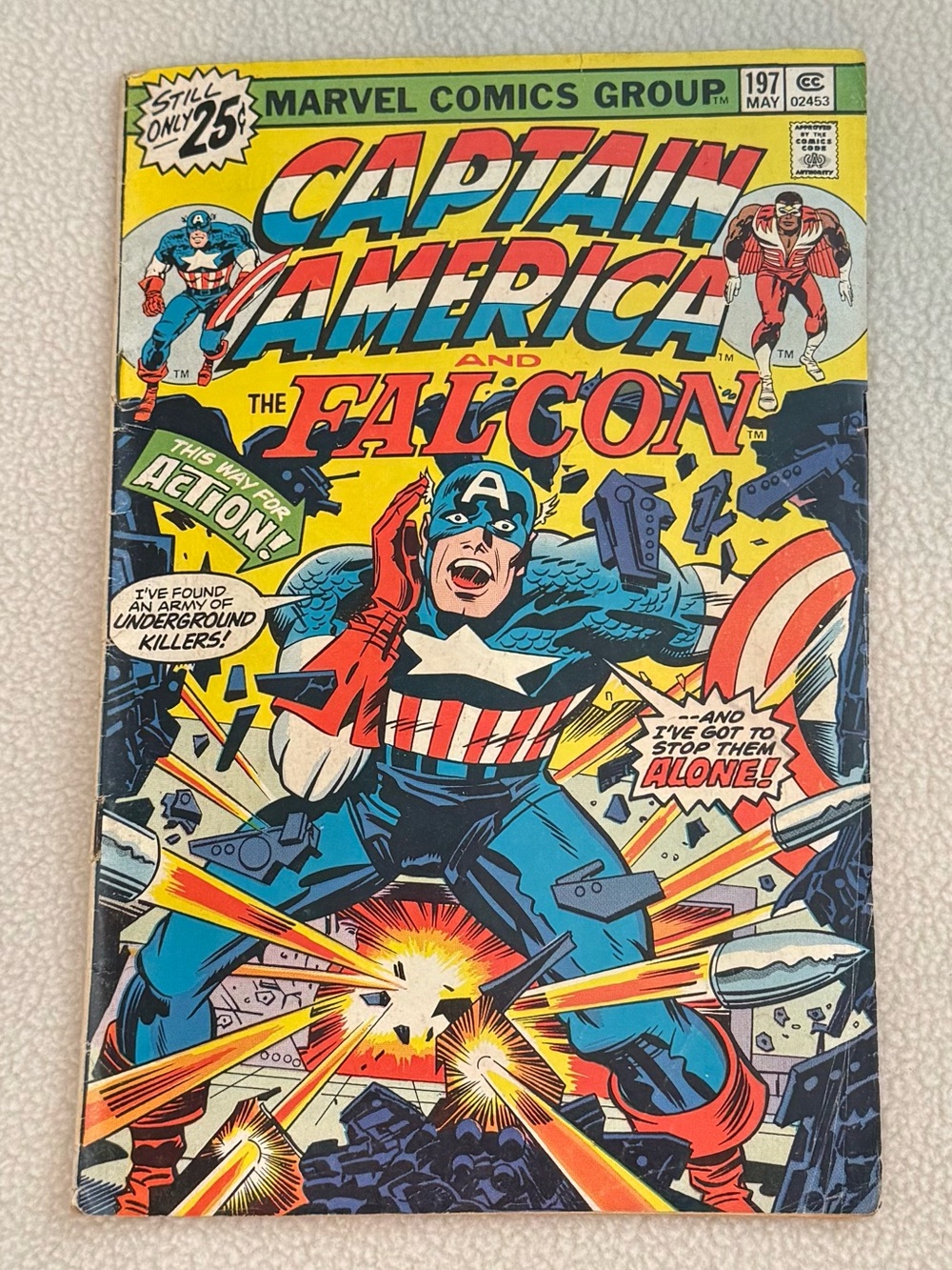 Captain America 197 Jack Kirby Marvel Comics 1976